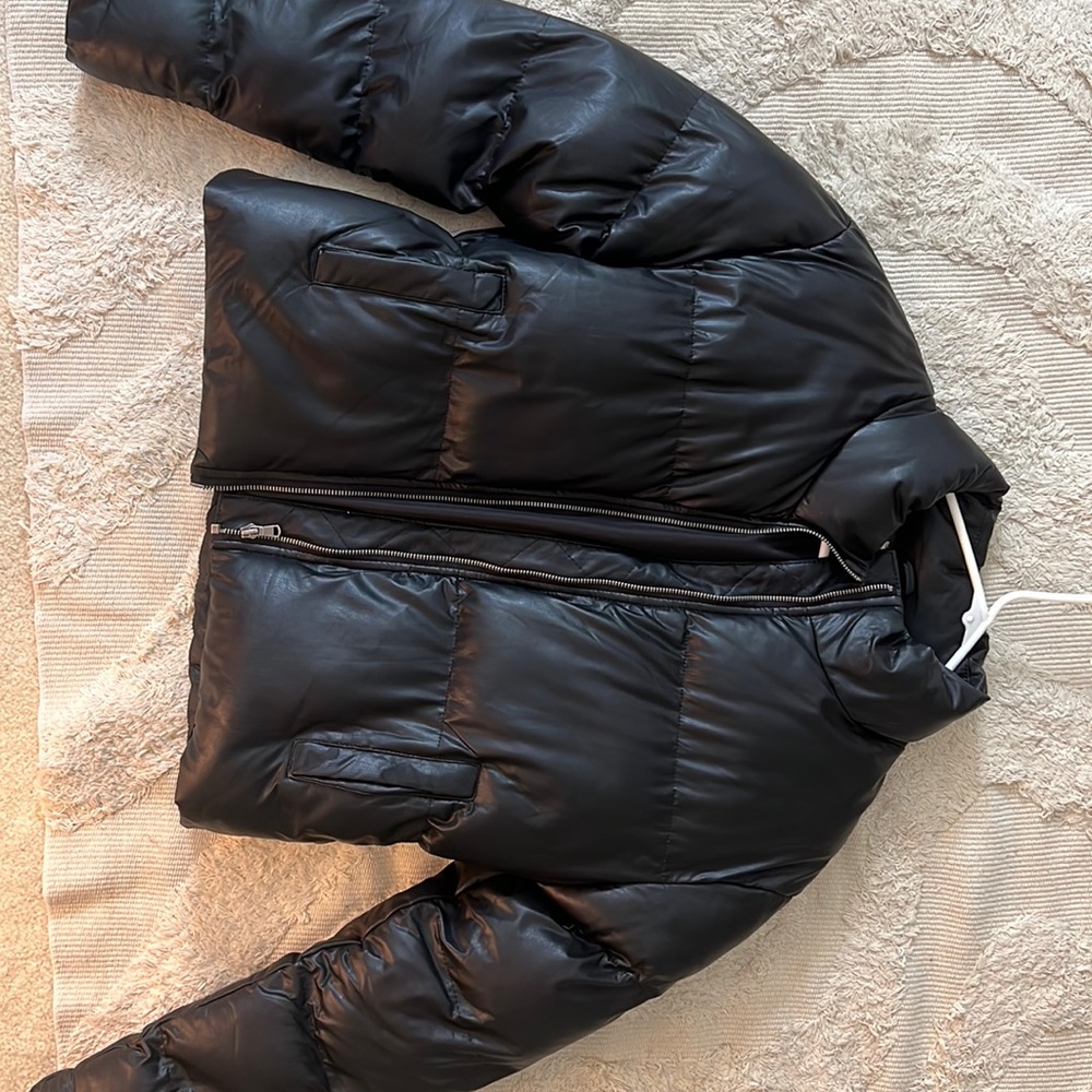 Altar’d State leather puffer jacket